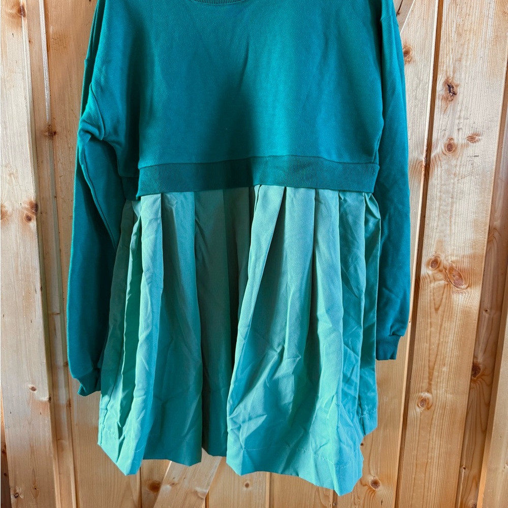Ces Femme Teal and Aqua Mini Dress